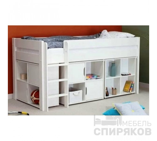 Кровать детская с системой хранения Сандриния